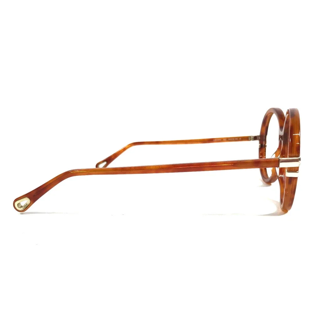 Chloe Eyeglasses Frames CH0108O 002 Havana Brown Orange Tortoise Gold 54-18-145
